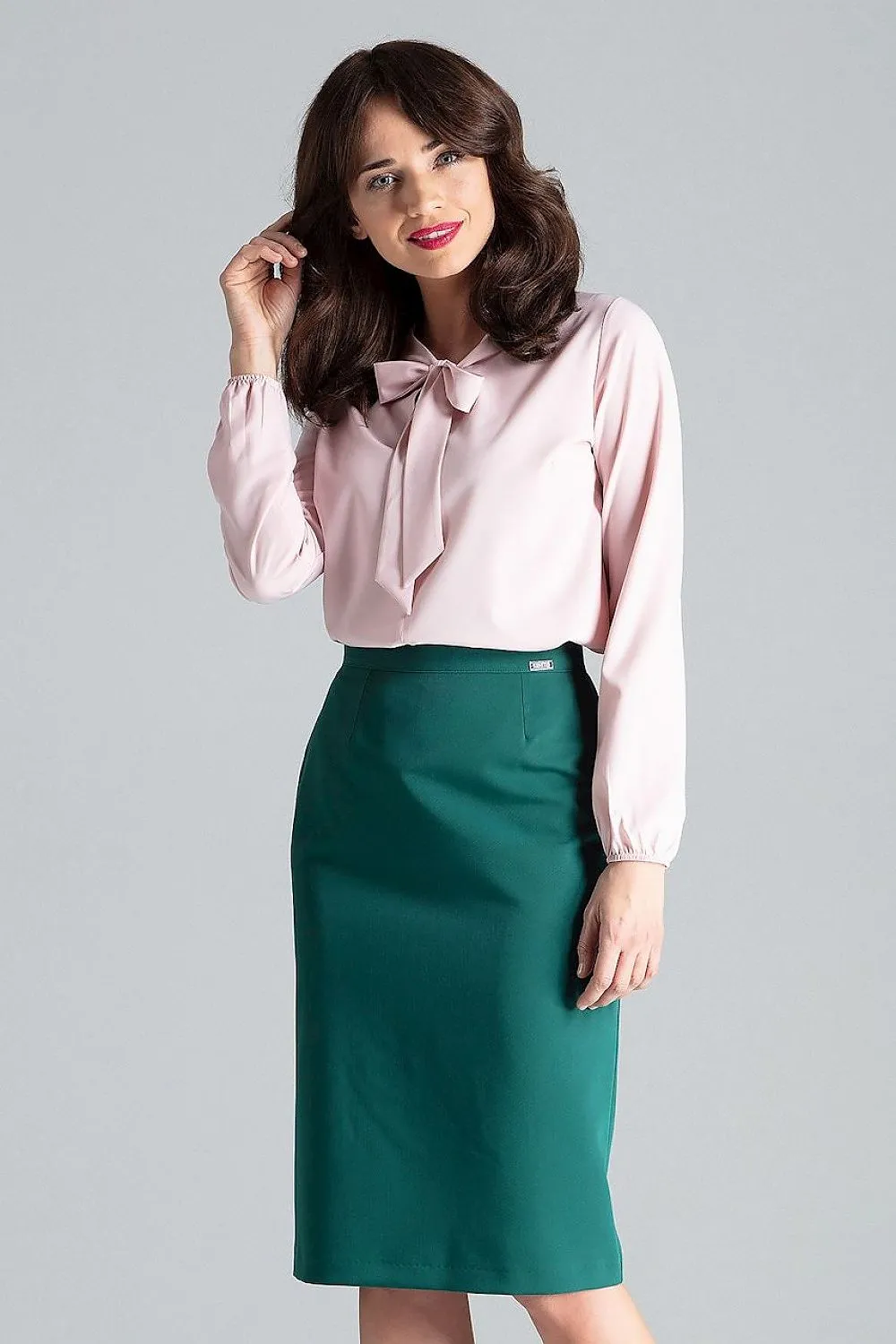 Elegant Lenitif Overlap Midi Skirt