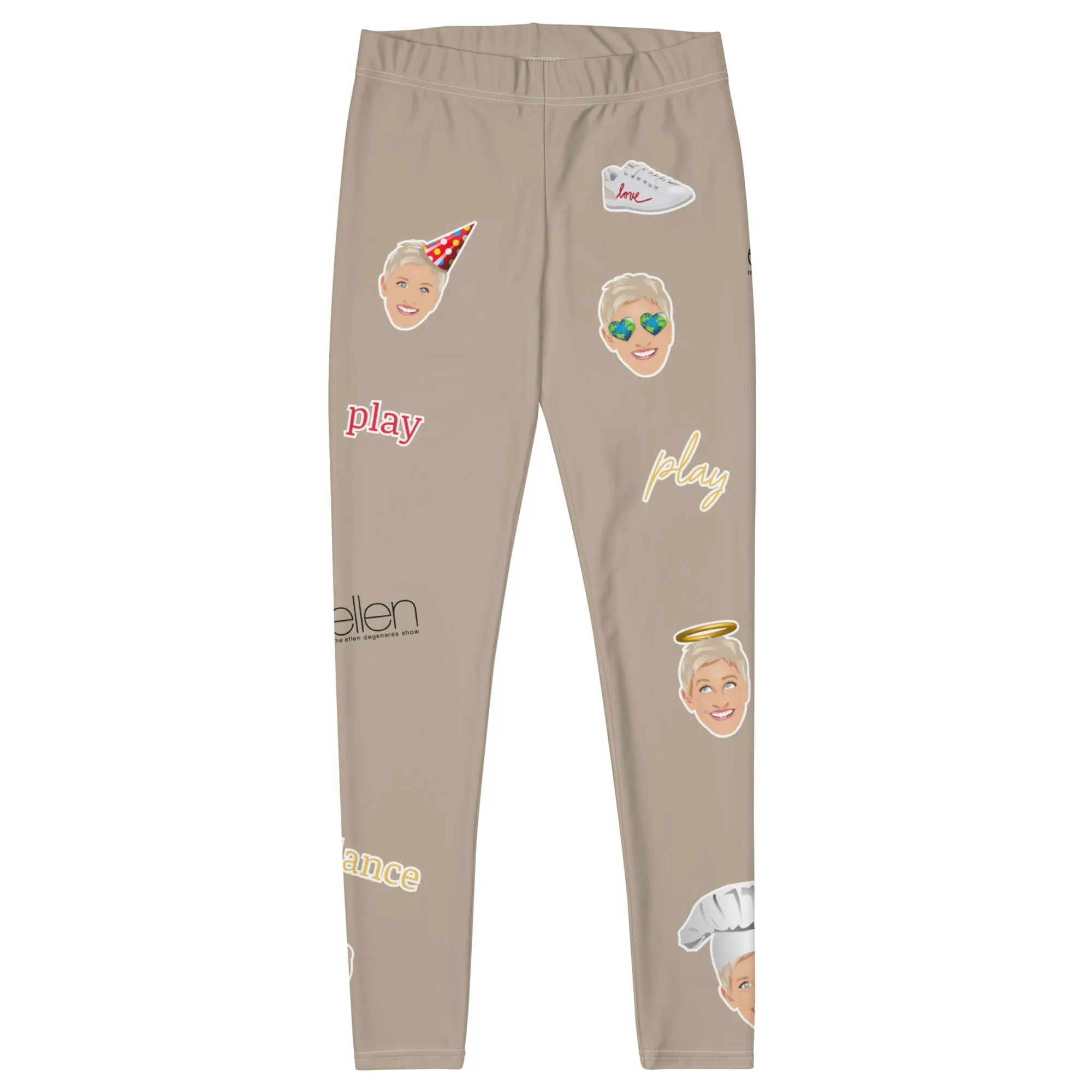 Ellen Emoji Leggings-Cream