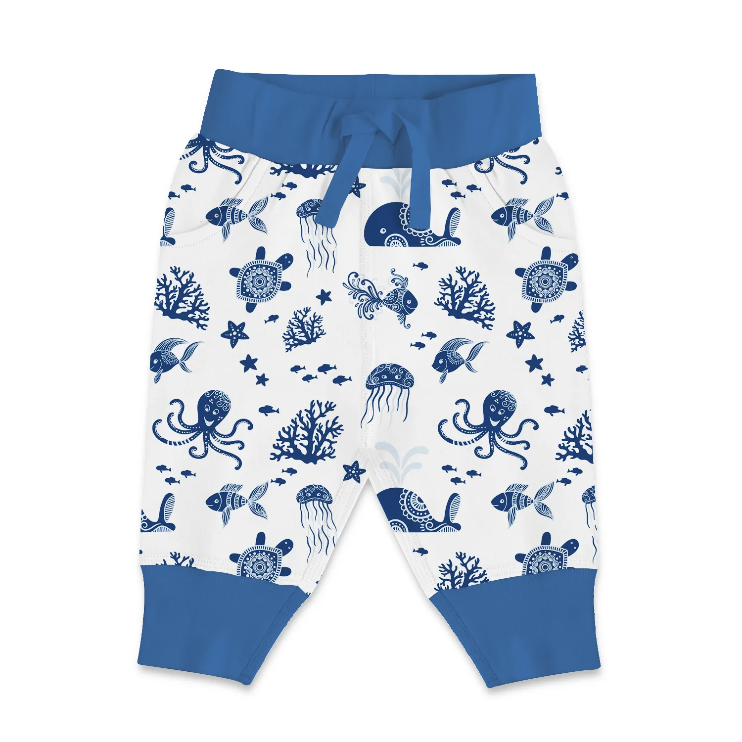 Endanzoo Organic Cuff Pant - Deep Sea