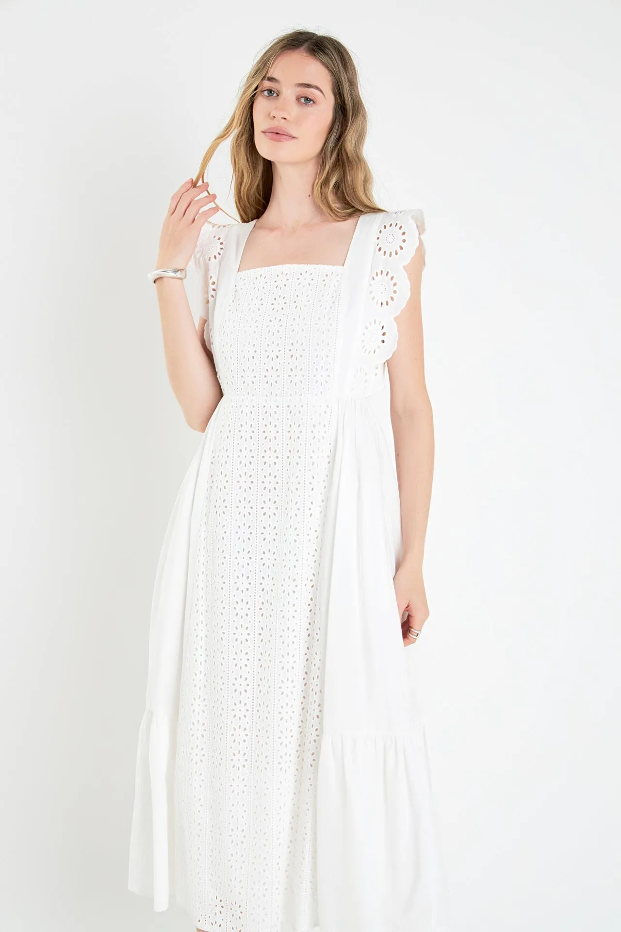 Eyelet Maxi Dress