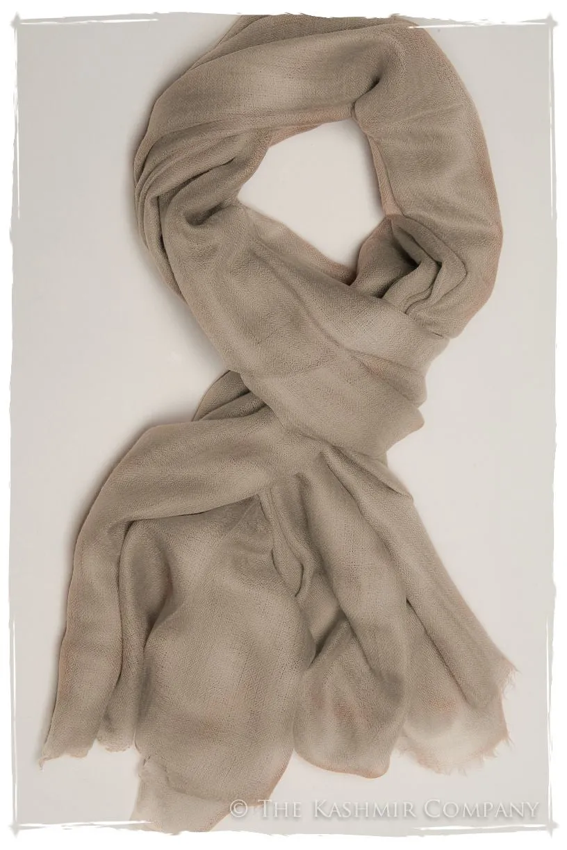 Eyes de Bulbul Ivory Cashmere Scarf