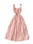 Fairy Beaded Pink Ruffled Dress