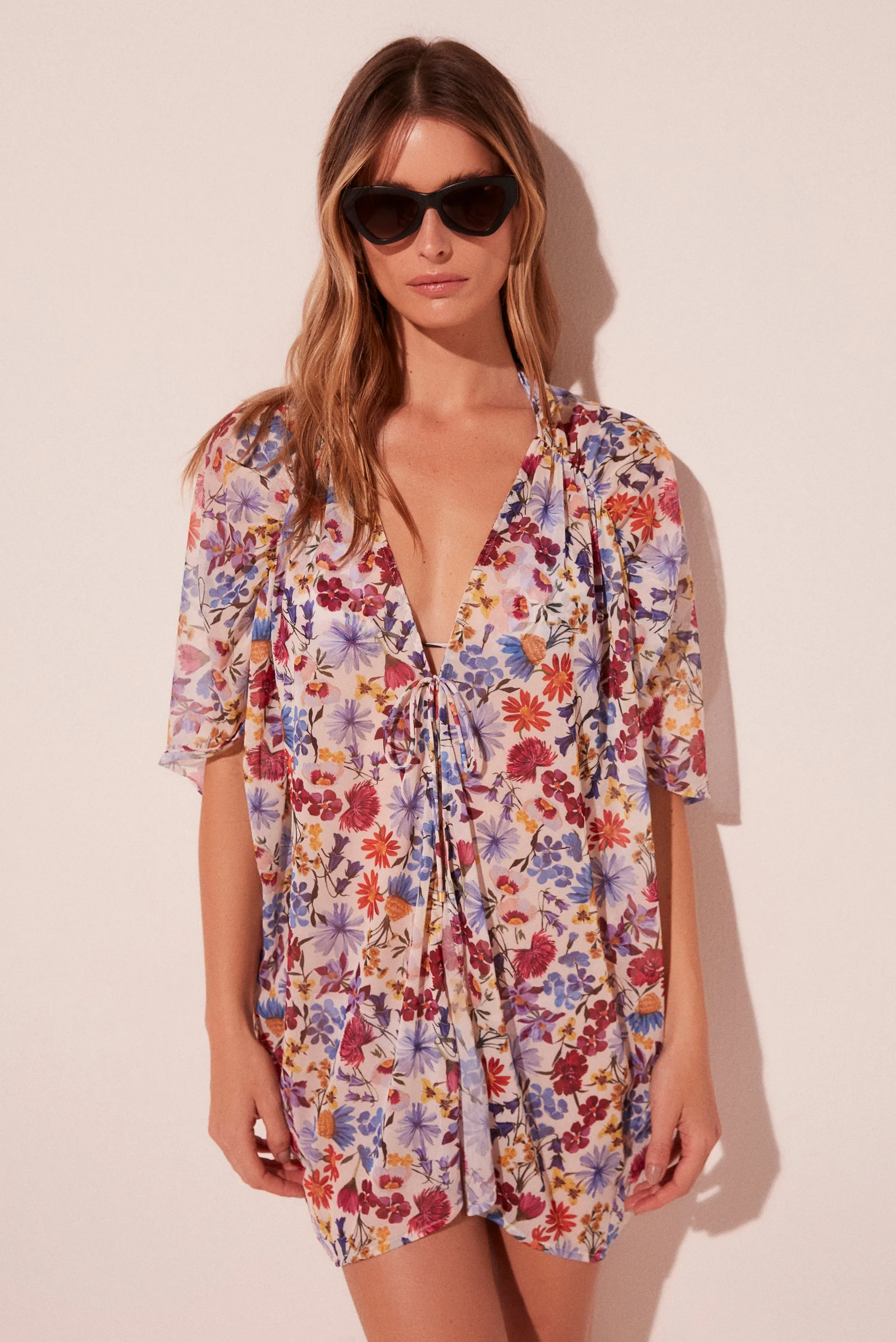 Floral Garden Oversized Short Cape E5190A2009