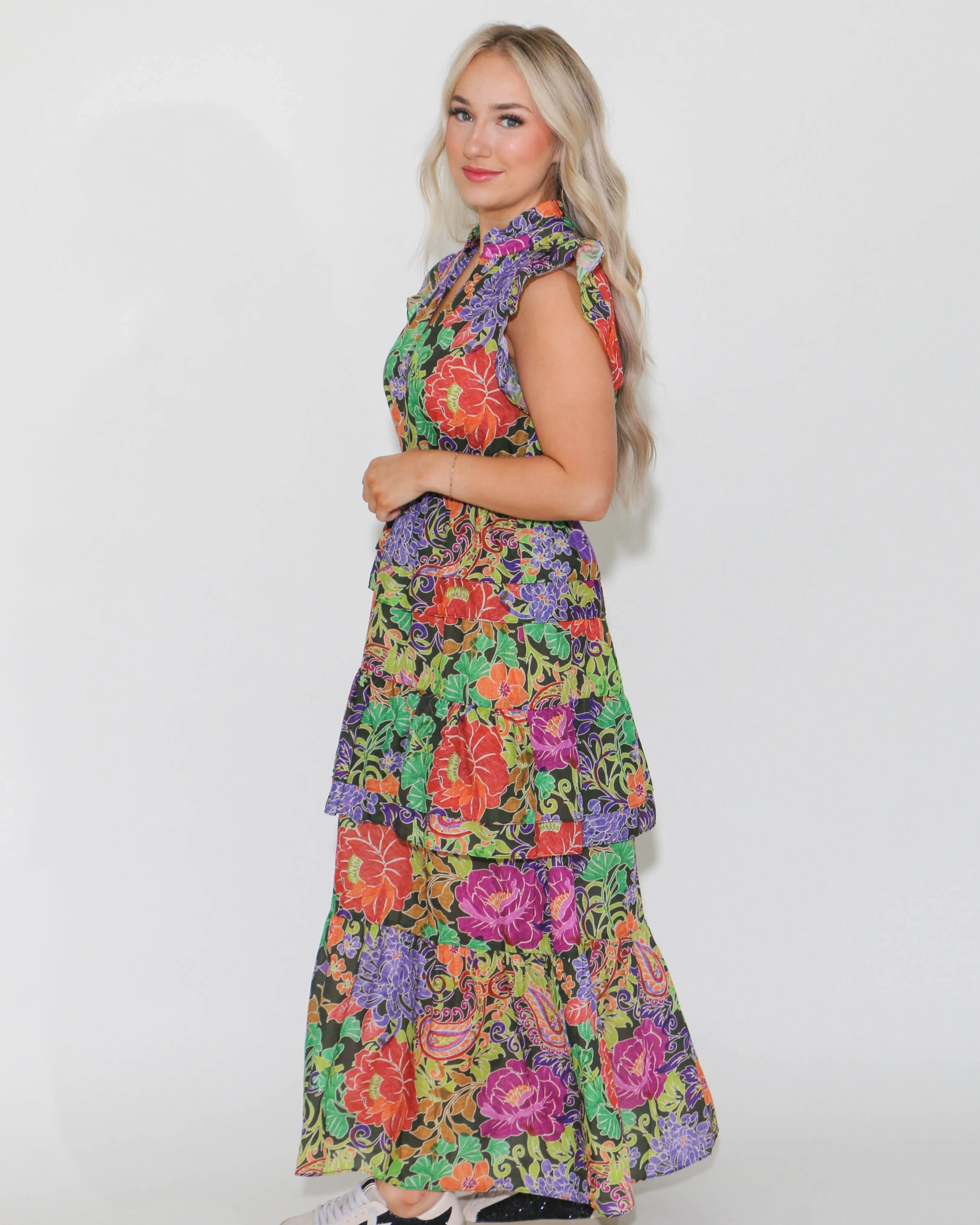 Floral Tiered Maxi Dress