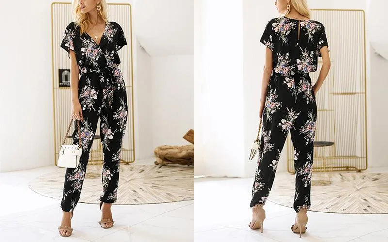 FLORAL WRAP-IT-UP JUMPSUIT