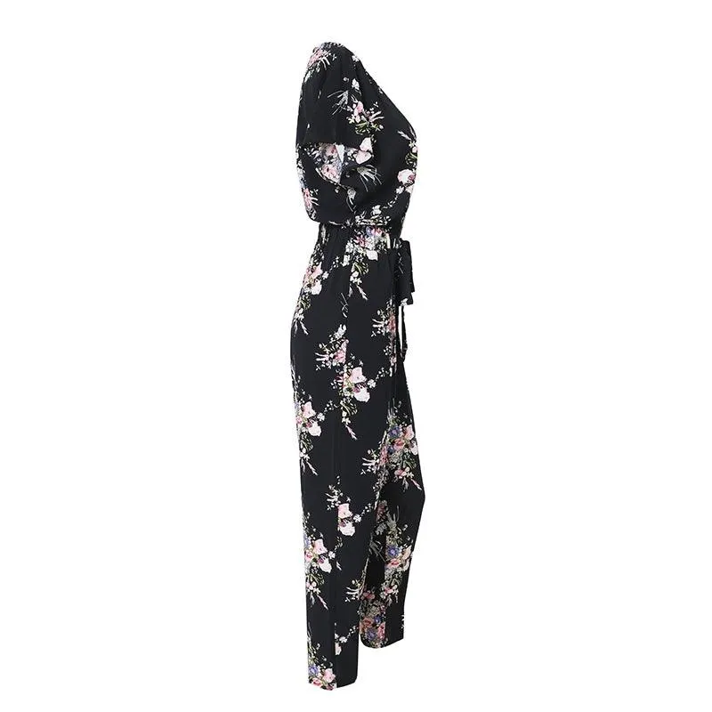 FLORAL WRAP-IT-UP JUMPSUIT