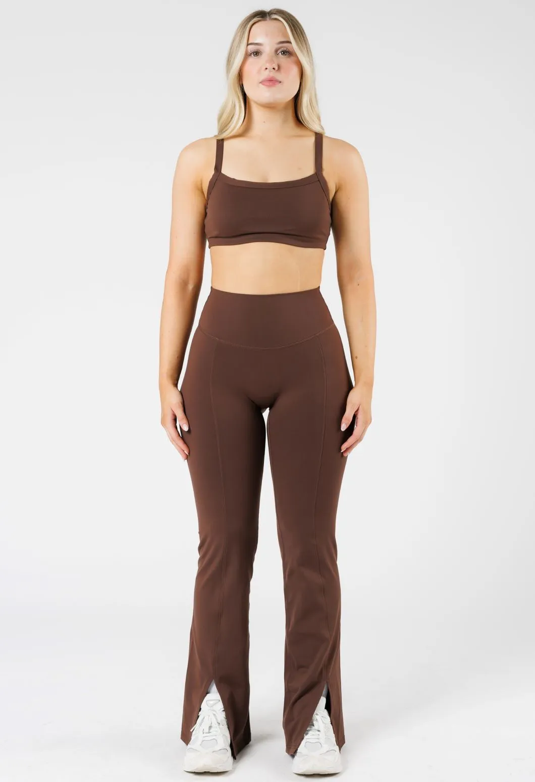 FormLux Front Slit Sculptseam® Plus Flare Legging 32" Earth