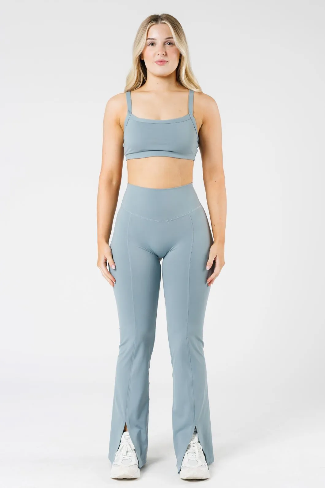 FormLux Front Slit Sculptseam® Plus Flare Legging 32" Mist