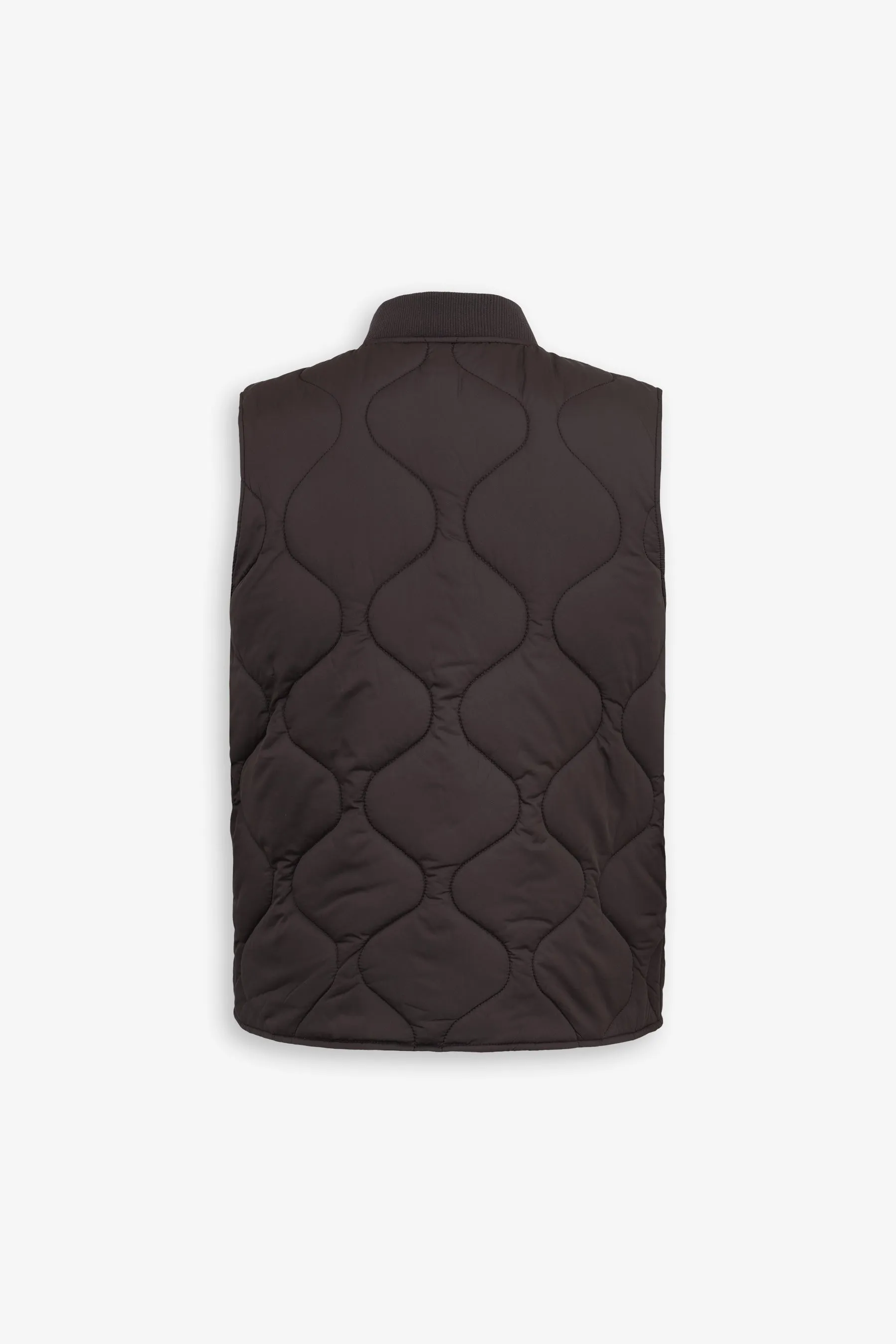 Gilet trapuntato moro