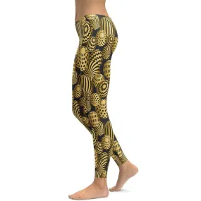 Golden Easter Eggs Leggings