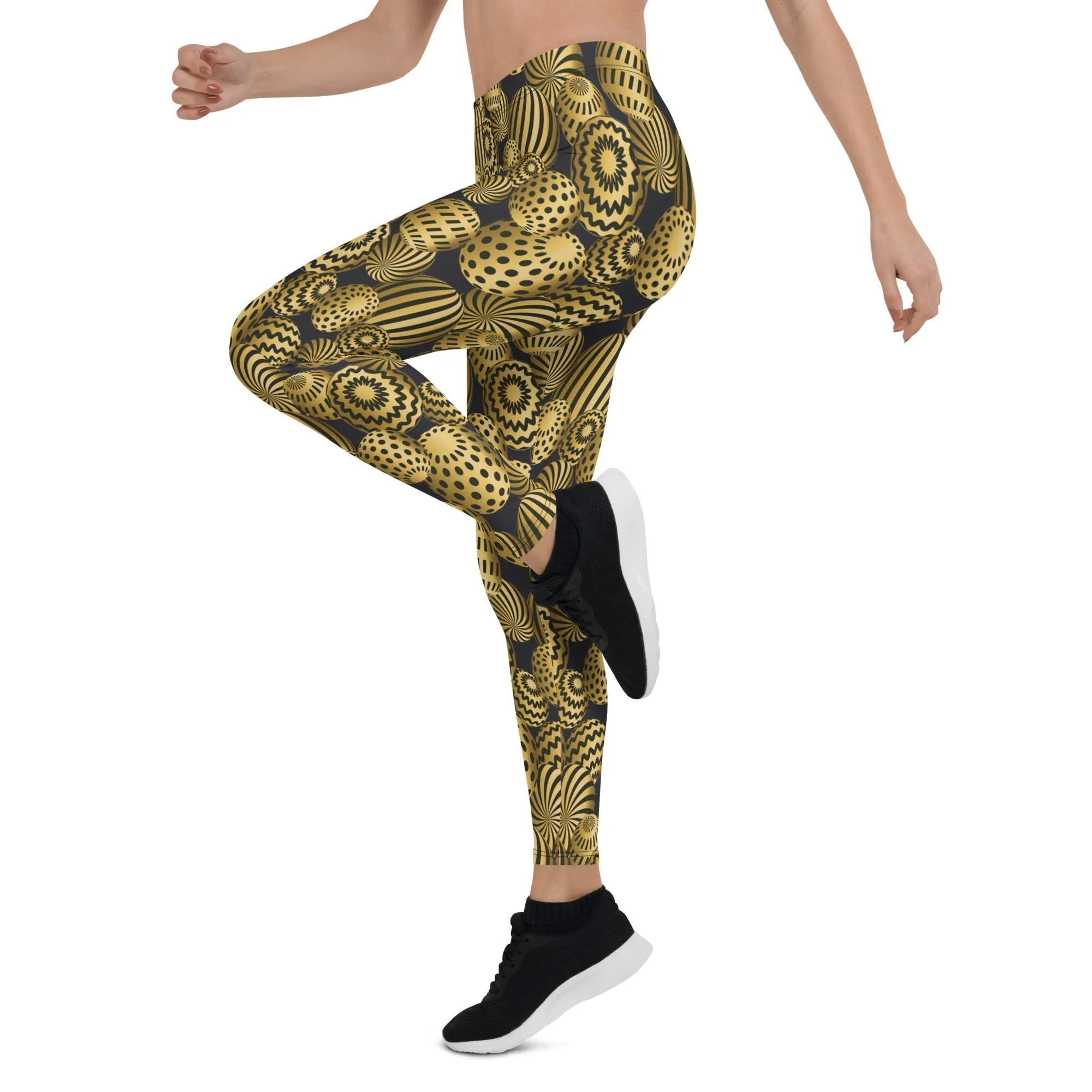 Golden Easter Eggs Leggings