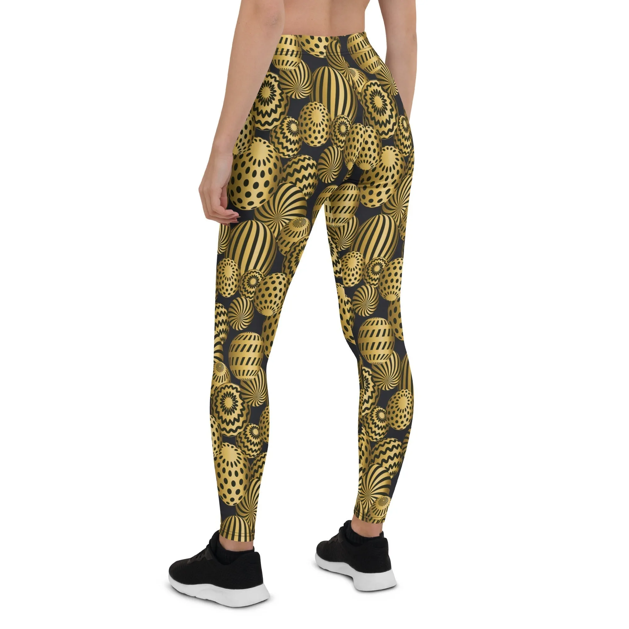 Golden Easter Eggs Leggings