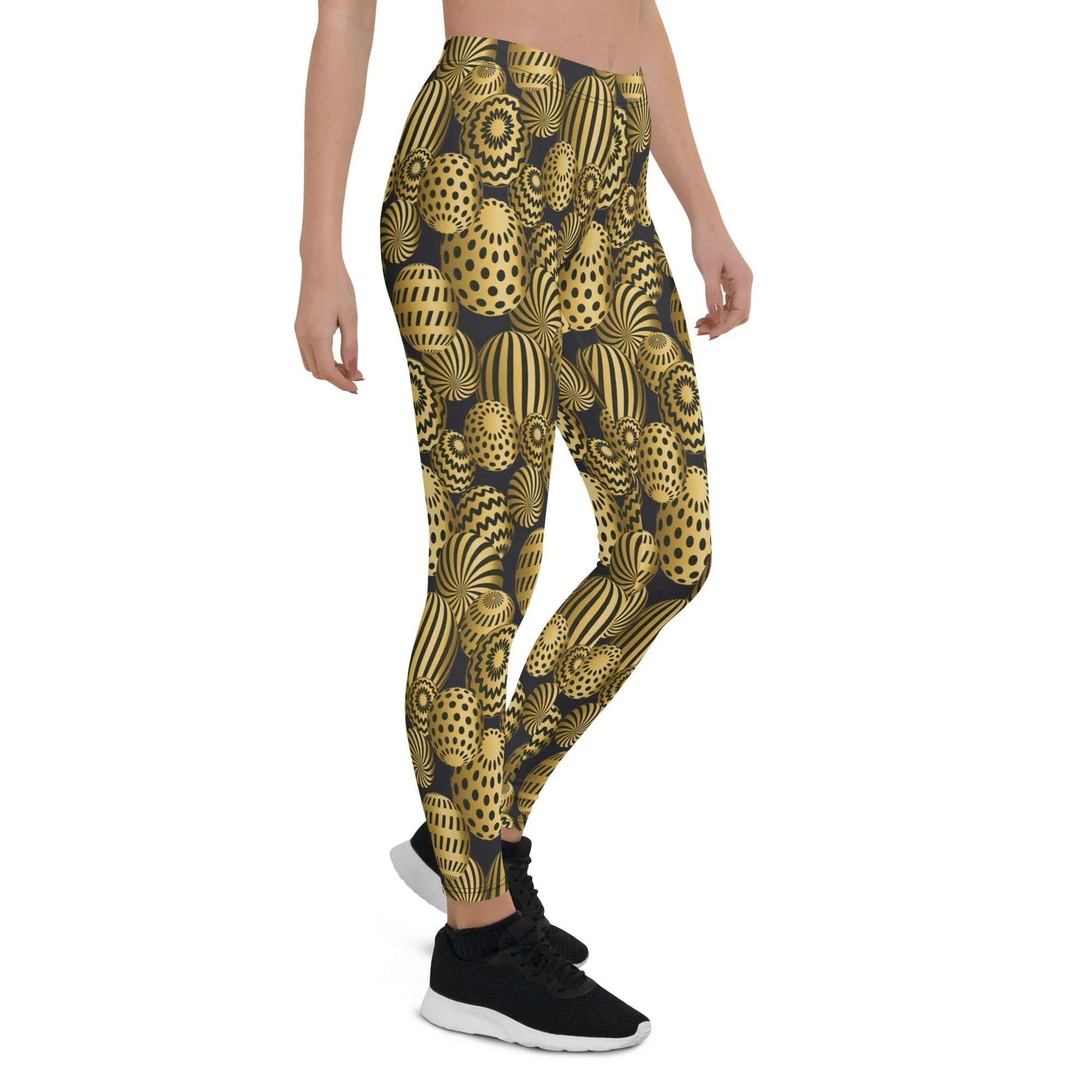 Golden Easter Eggs Leggings