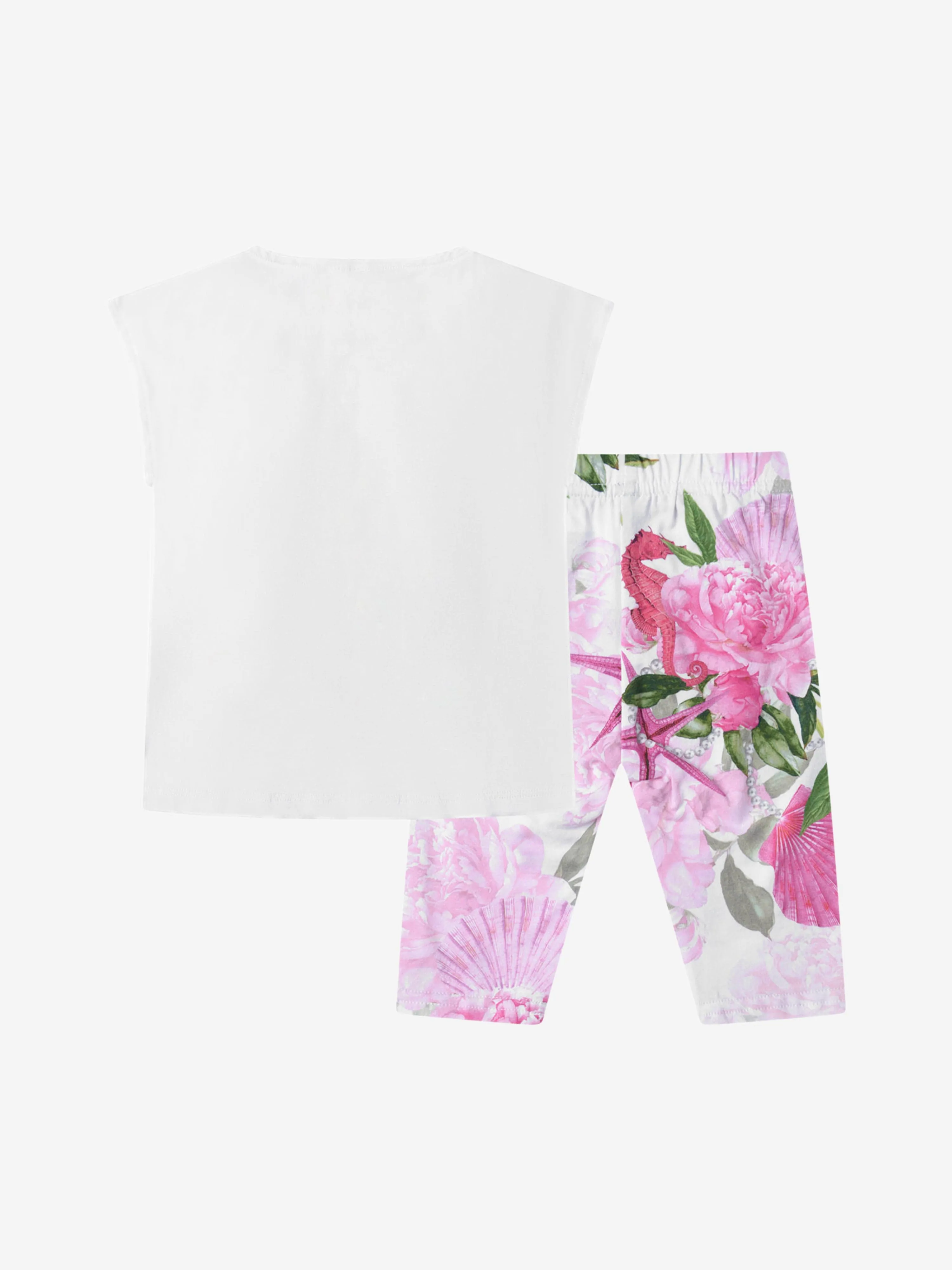 Guess Baby Girls Set - & Pink Floral Leggings Set