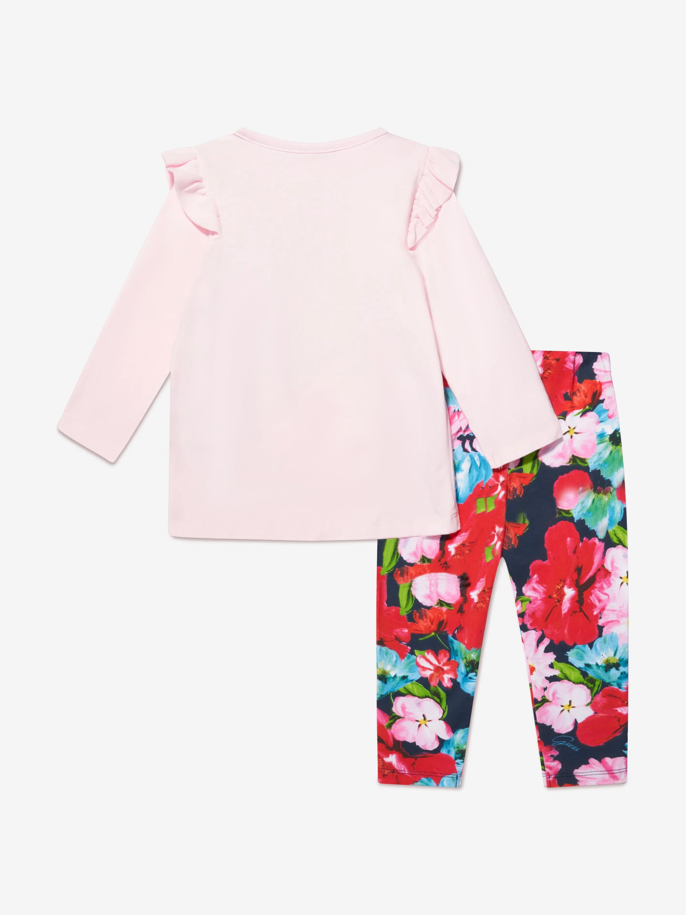 Guess Baby Girls T-Shirt And Leggings Set in Pink