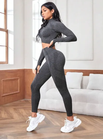 Gym Bunny Grey Elma 2 Piece Gym Set