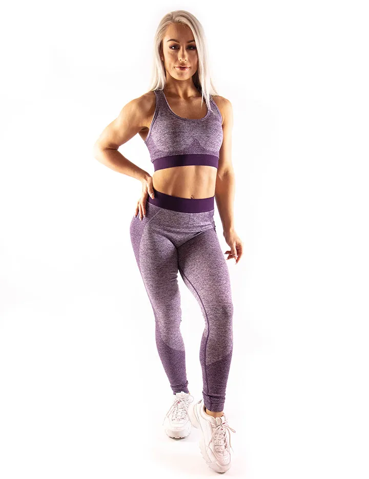 HIGH PERFORMANCE SEAMLESS LEGGINGS - PURPLE