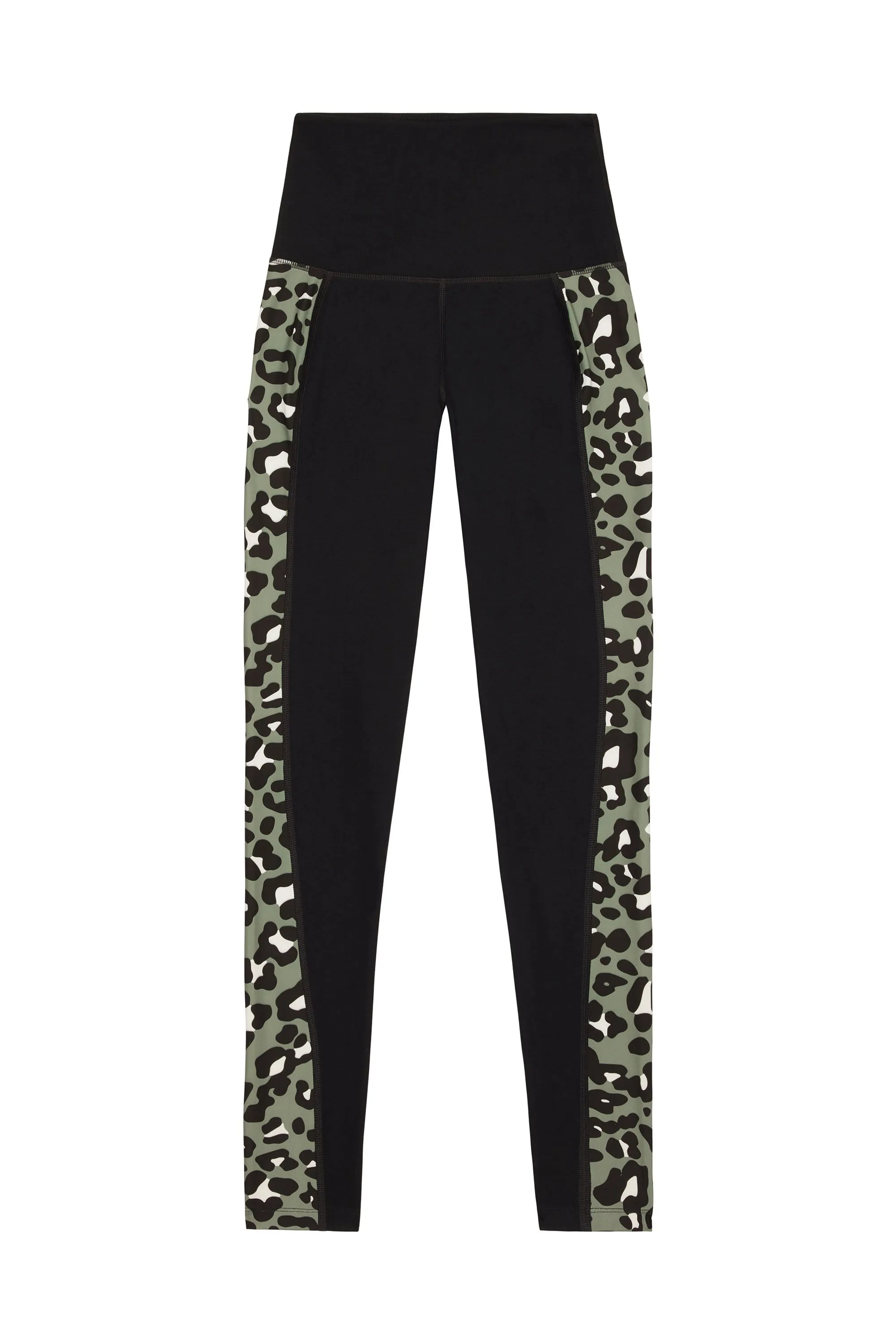 High Waist Panelled Leggings Leopard