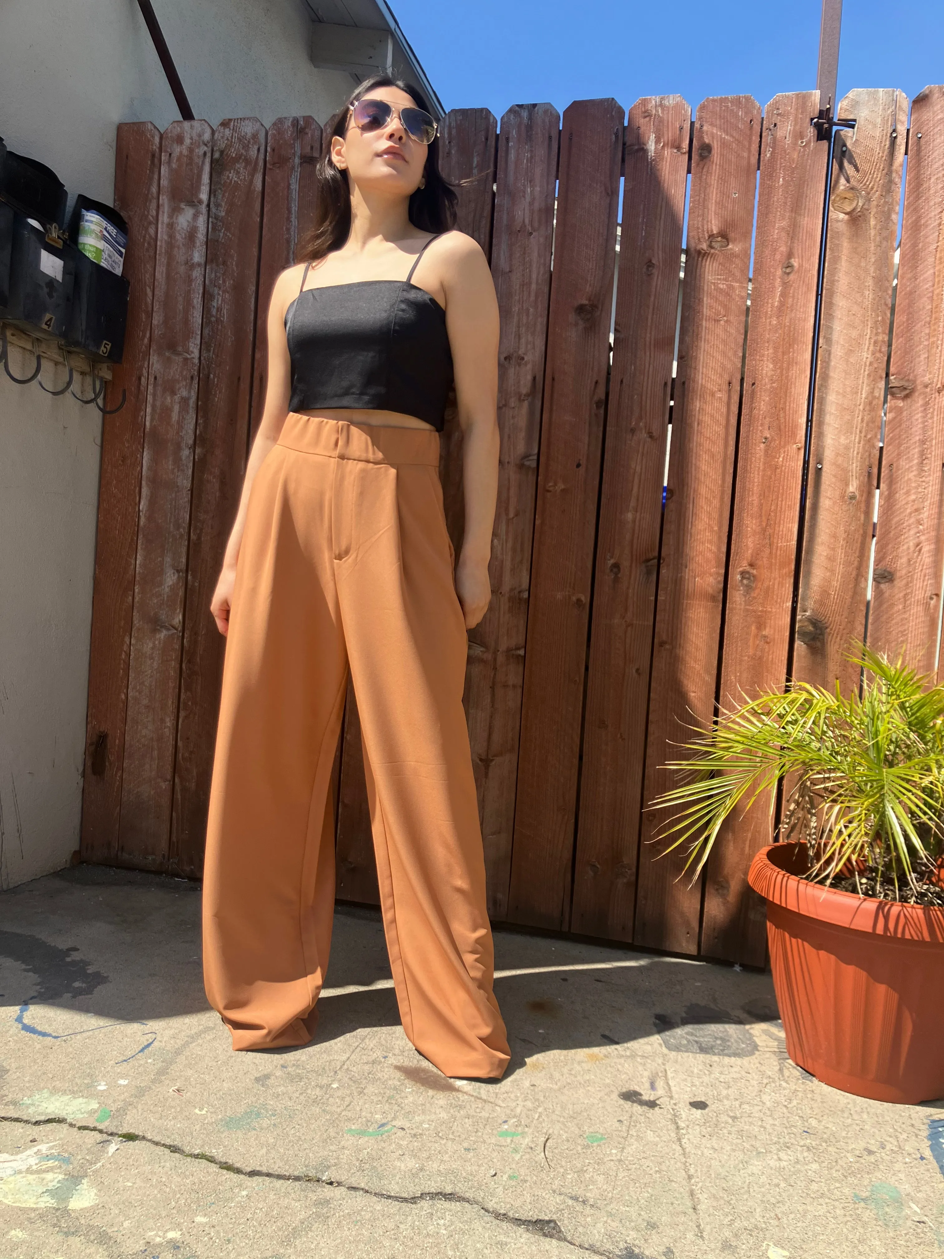 High Waist Wide Leg Pants