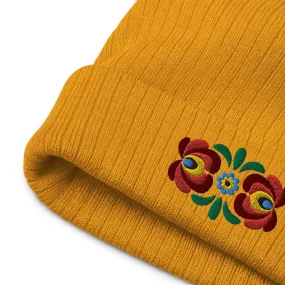 Hungarian Matyó Embroidered Beanie