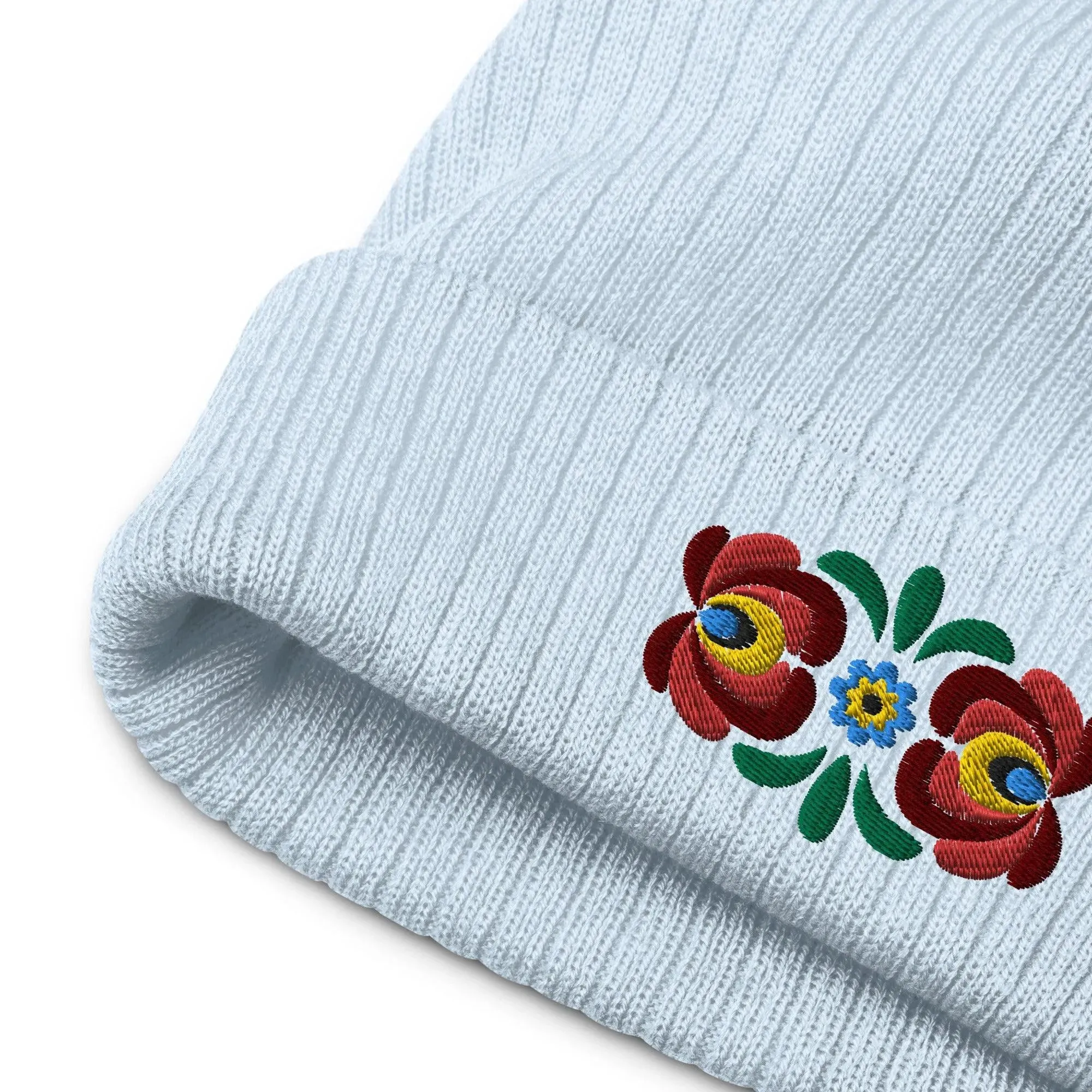 Hungarian Matyó Embroidered Beanie