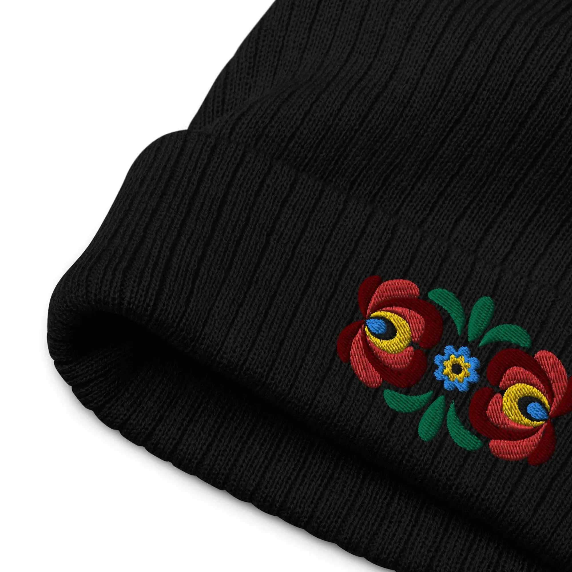 Hungarian Matyó Embroidered Beanie