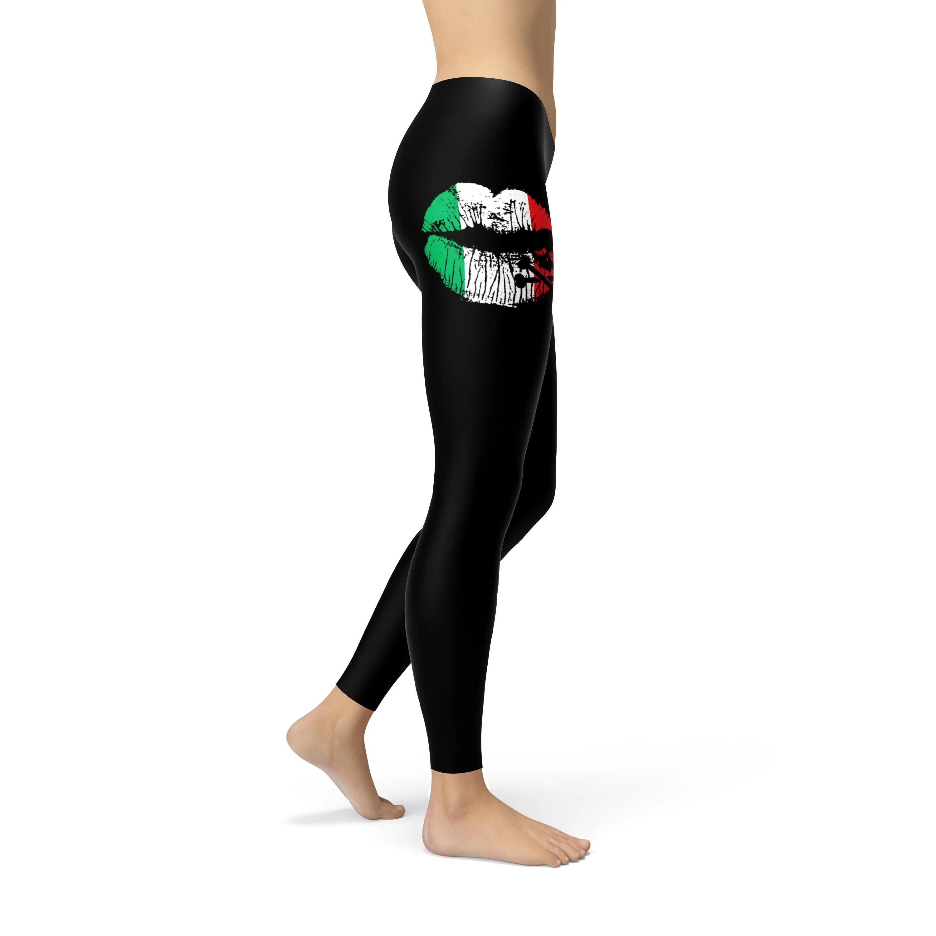 Italian Skull Lips Leggings