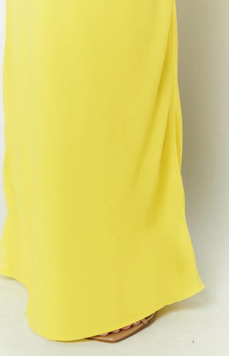 Jacqulin Yellow Maxi Skirt