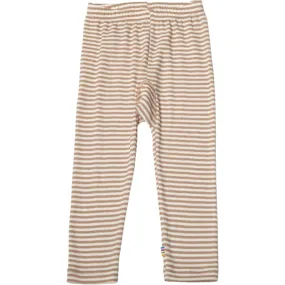 Joha Wool/Silk Light Brown Stripe Leggings