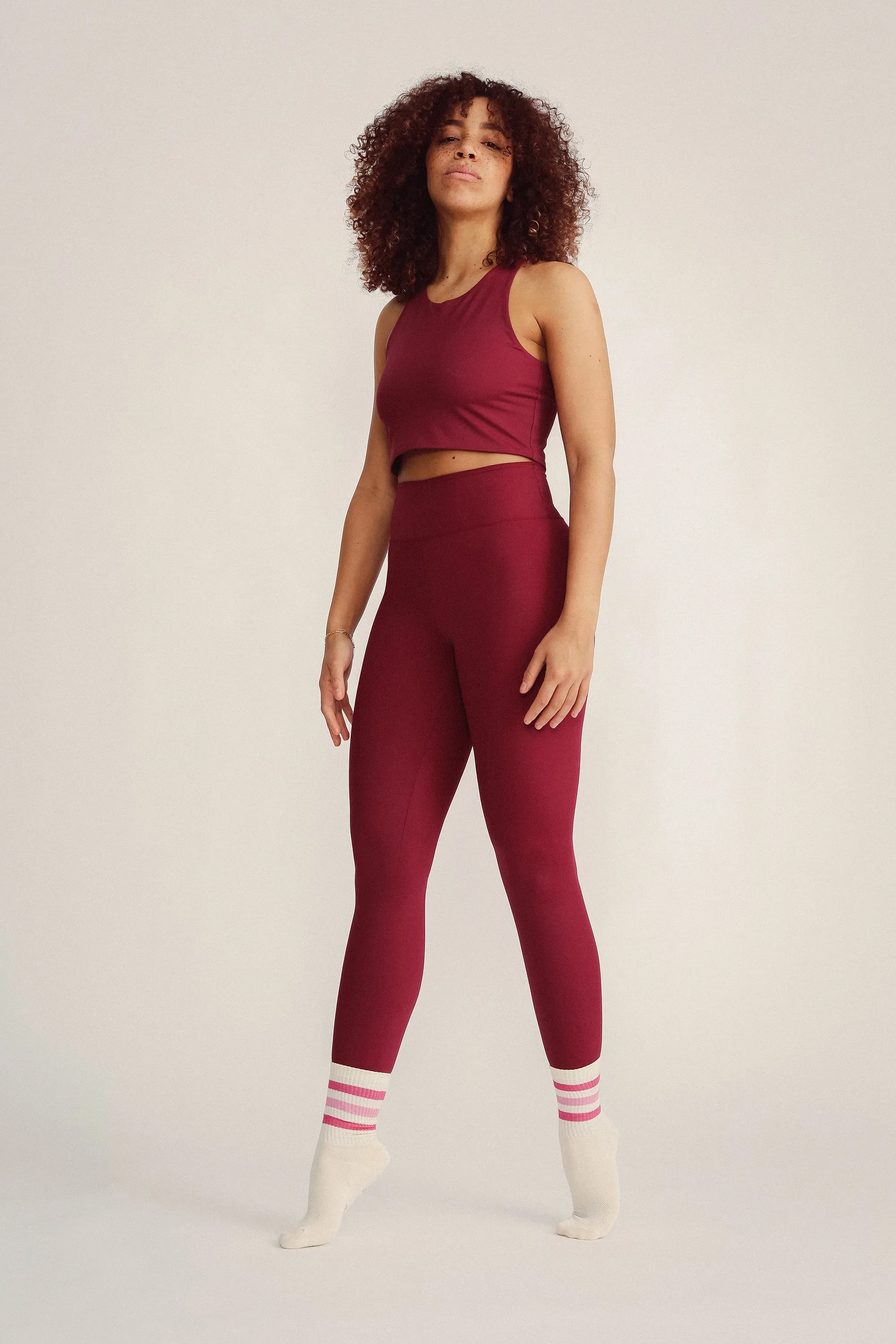 JUTELAUNE Sport Leggings Burgundy