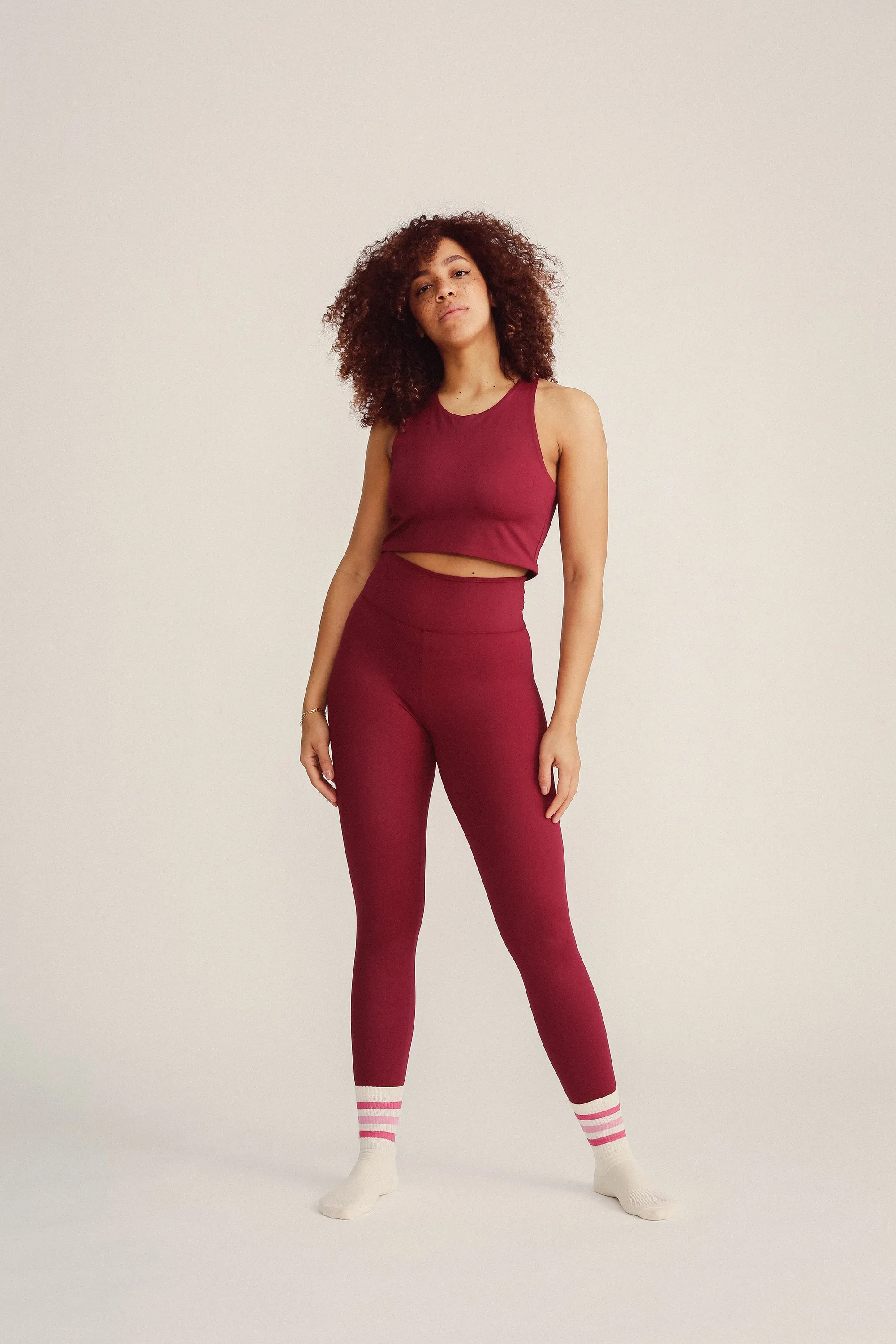 JUTELAUNE Sport Leggings Burgundy