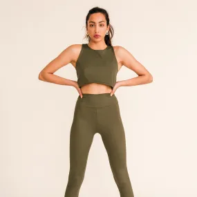 JUTELAUNE Sport Leggings Khaki