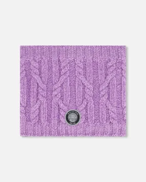 Knit Neckwarmer Purple