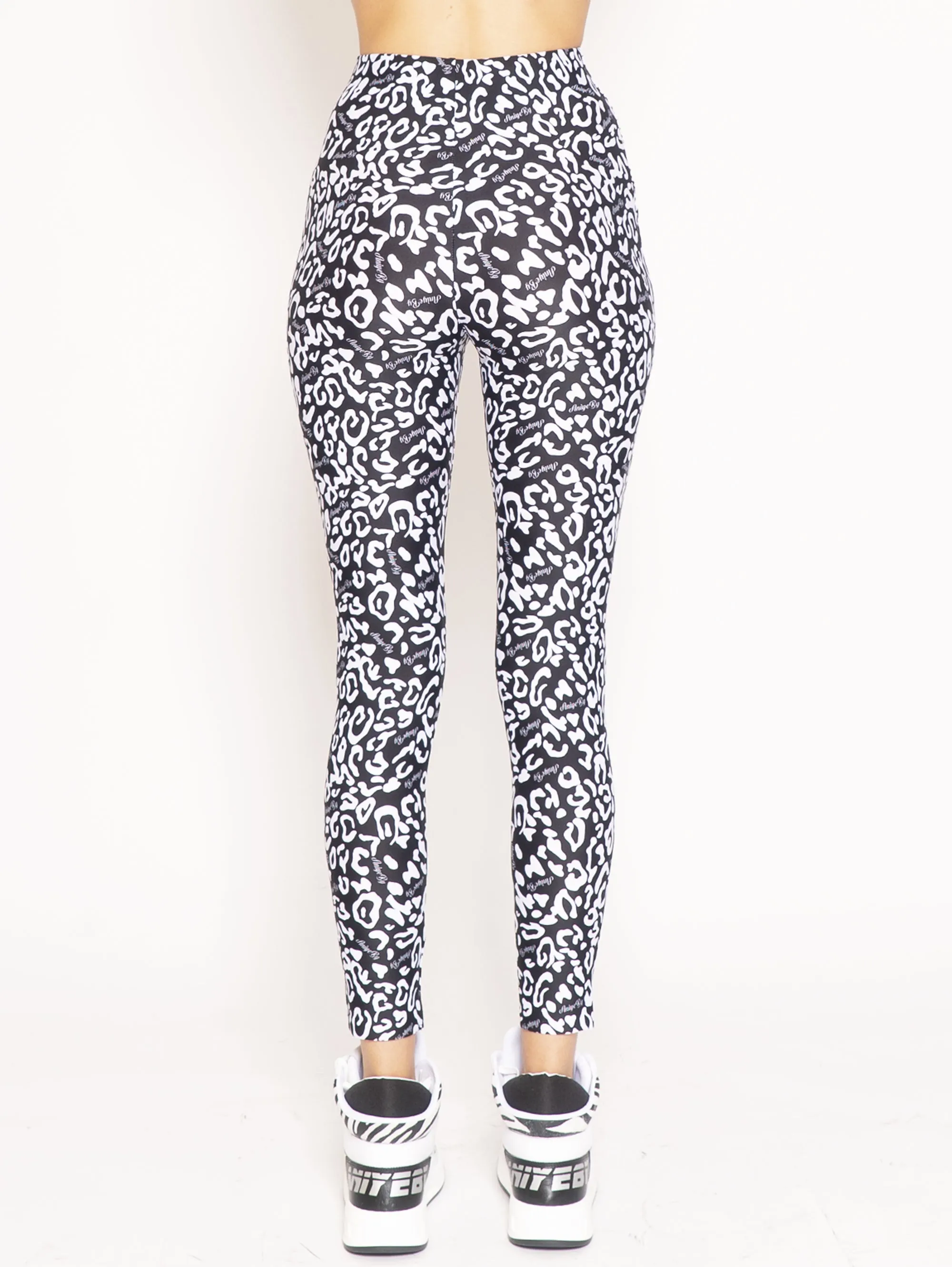 Leggings con Stampa Leni Maku Black