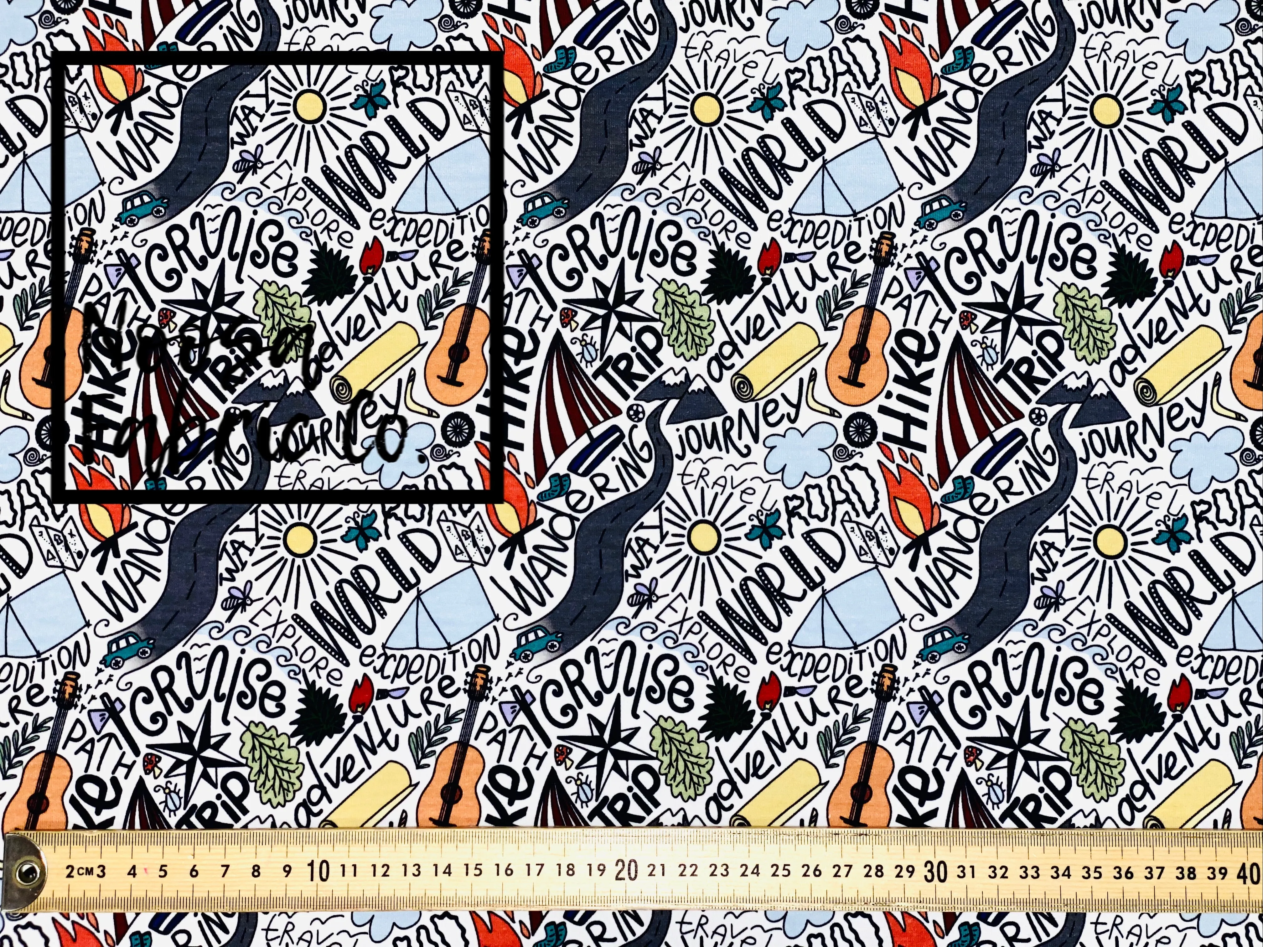 Lennox Cotton Lycra Digital Print Fabric