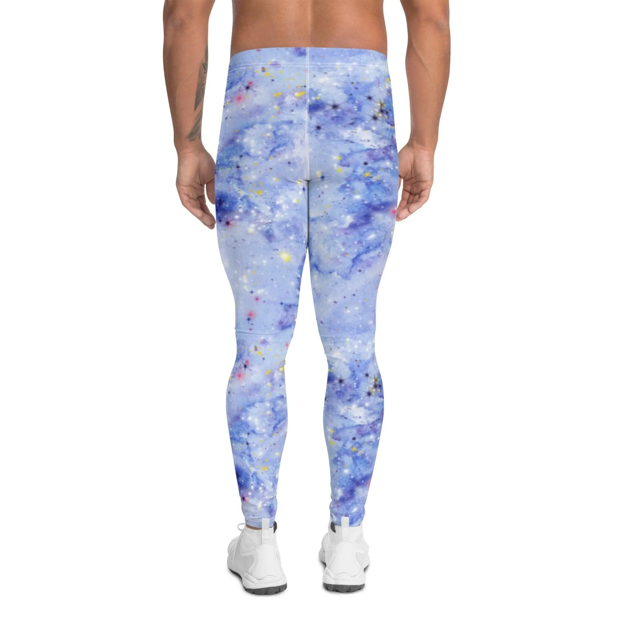 Light Blue Galaxy Men's Leggings