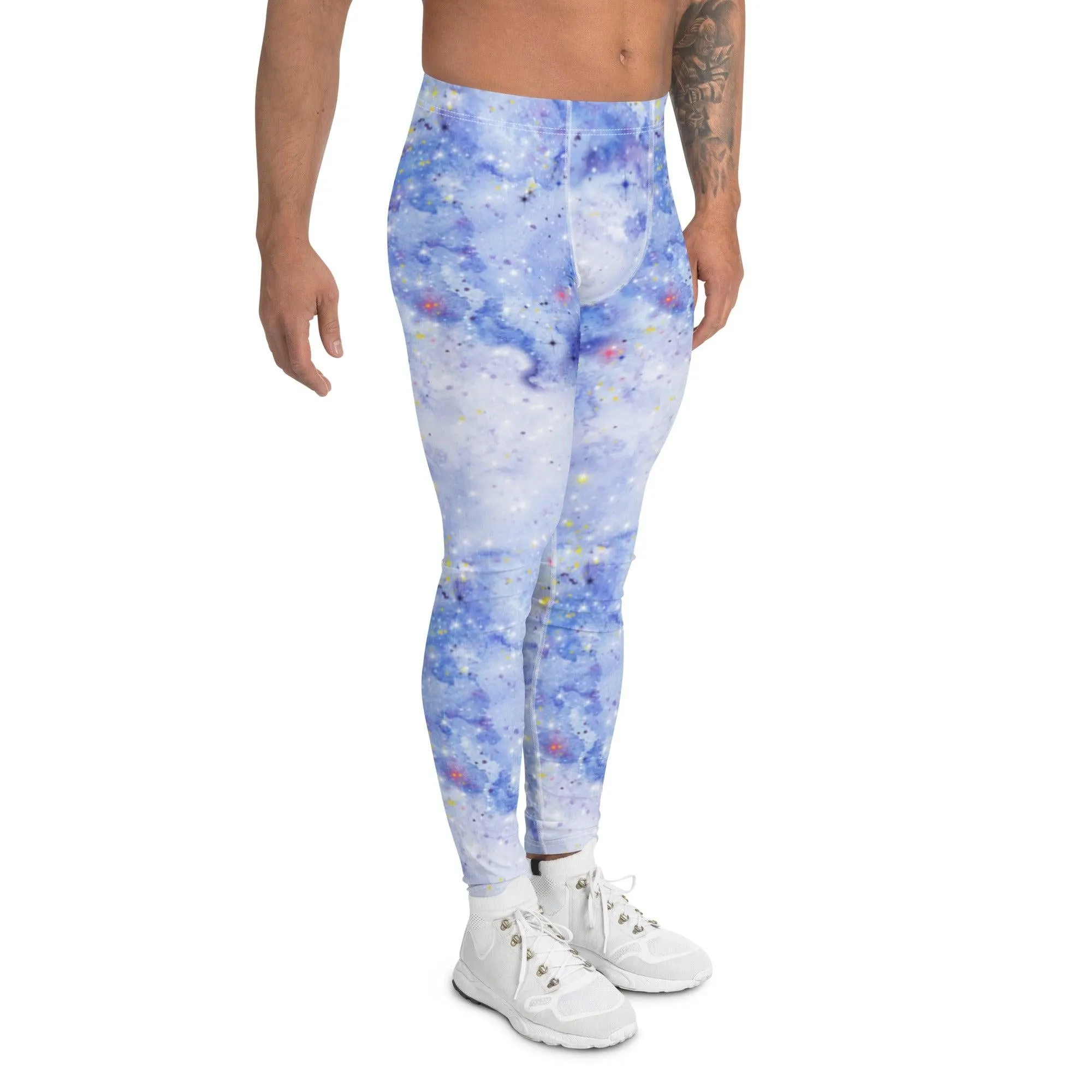 Light Blue Galaxy Men's Leggings