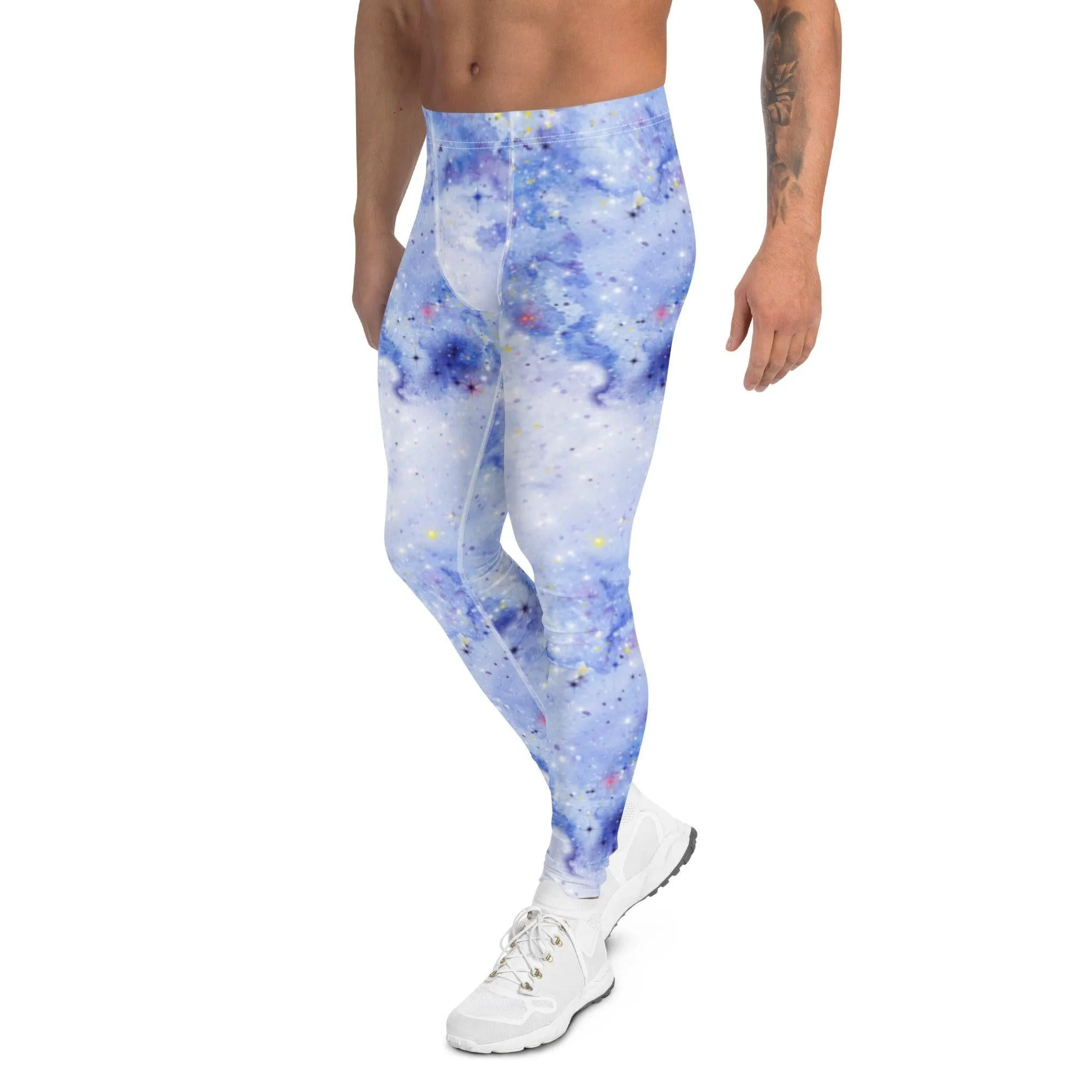 Light Blue Galaxy Men's Leggings