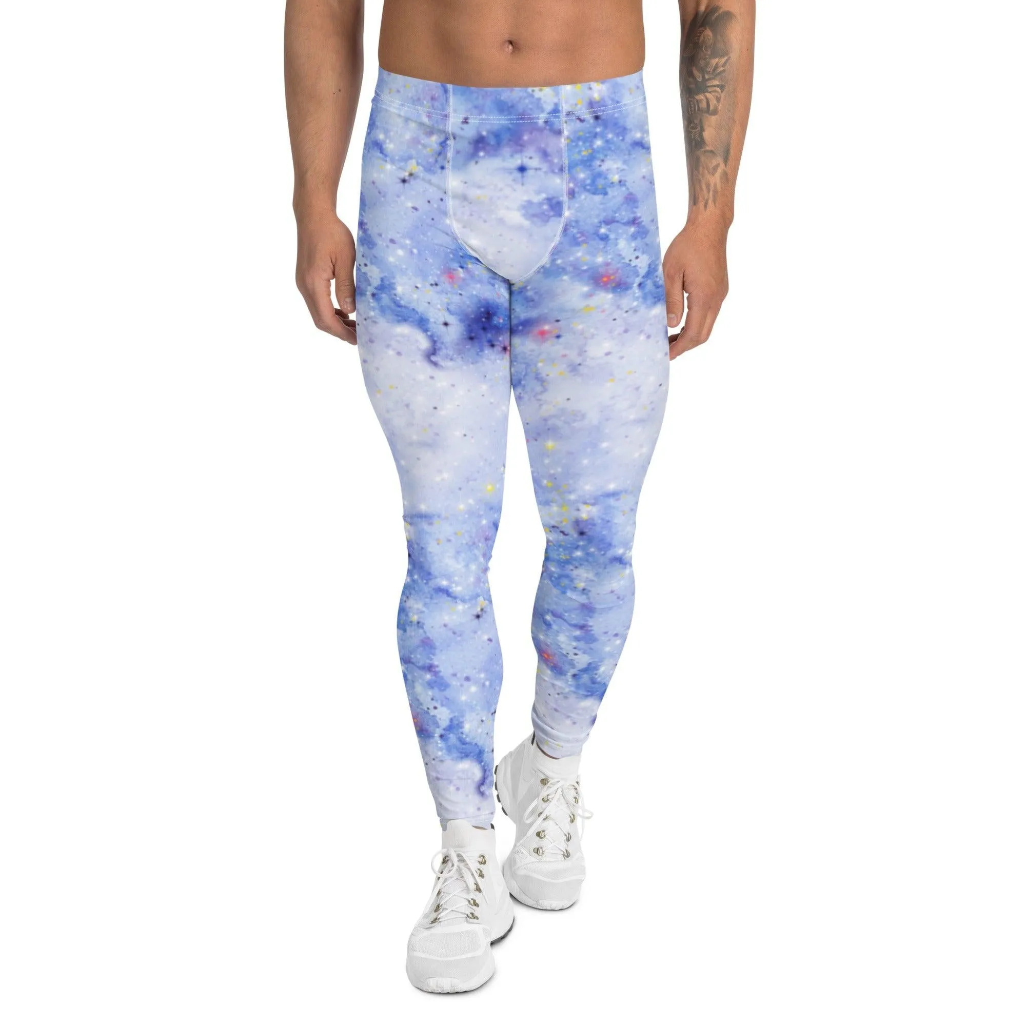 Light Blue Galaxy Men's Leggings