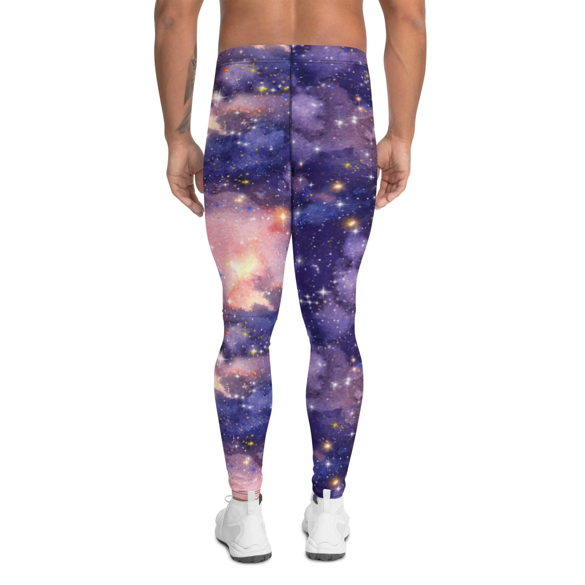 Light Purple Galaxy Men's Leggings