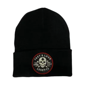 Lucky 13 Fast And Loud Beanie Black