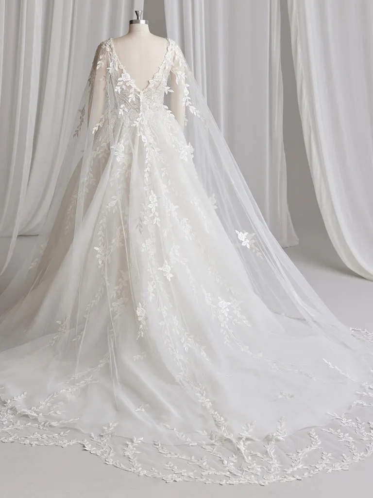 Maddox Detachable Cape by Sottero and Midgley