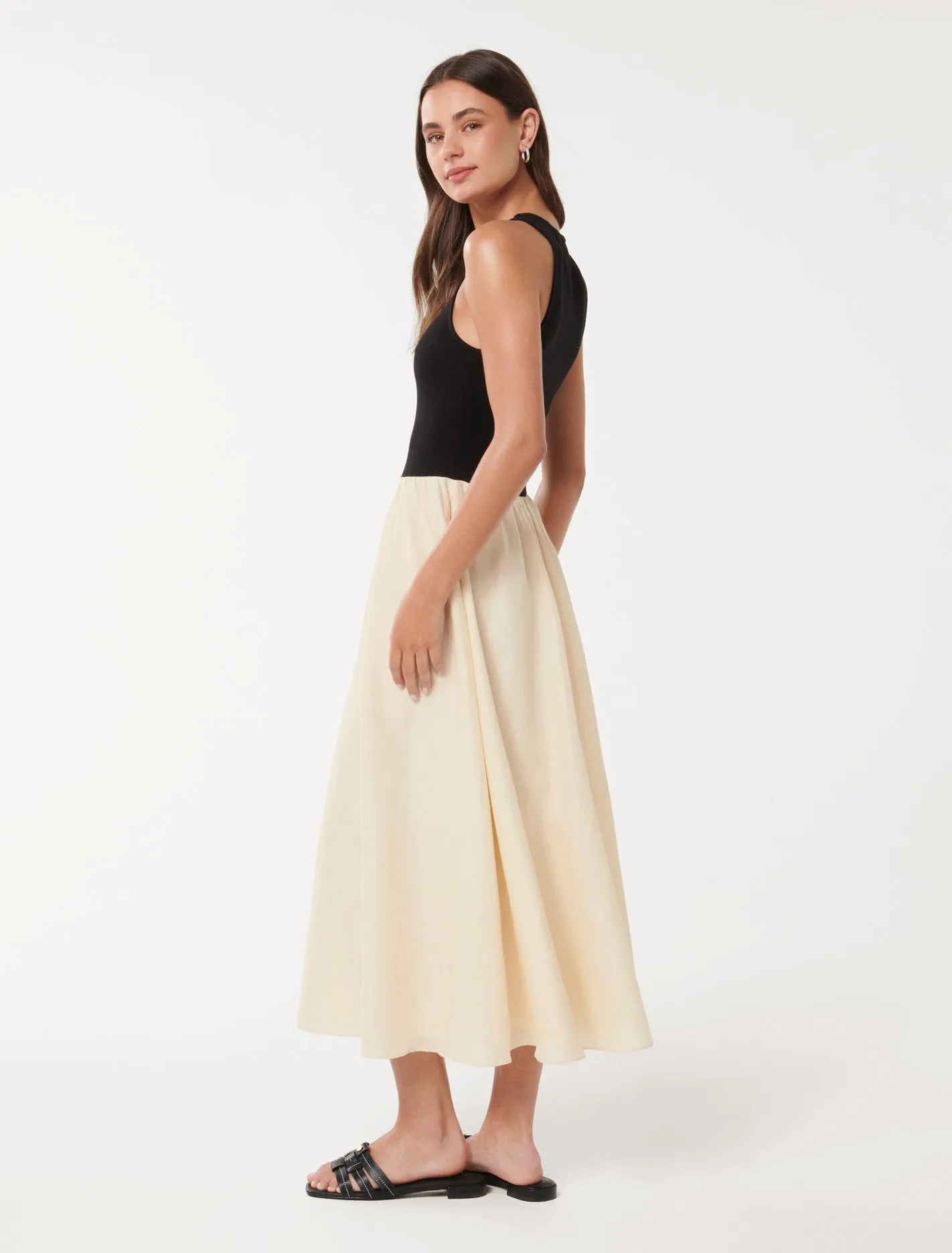 Mariella Rib 2 in 1 Midi Dress