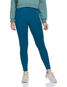 Max Women's Regular Fit Blue Teal Leggings 2XL