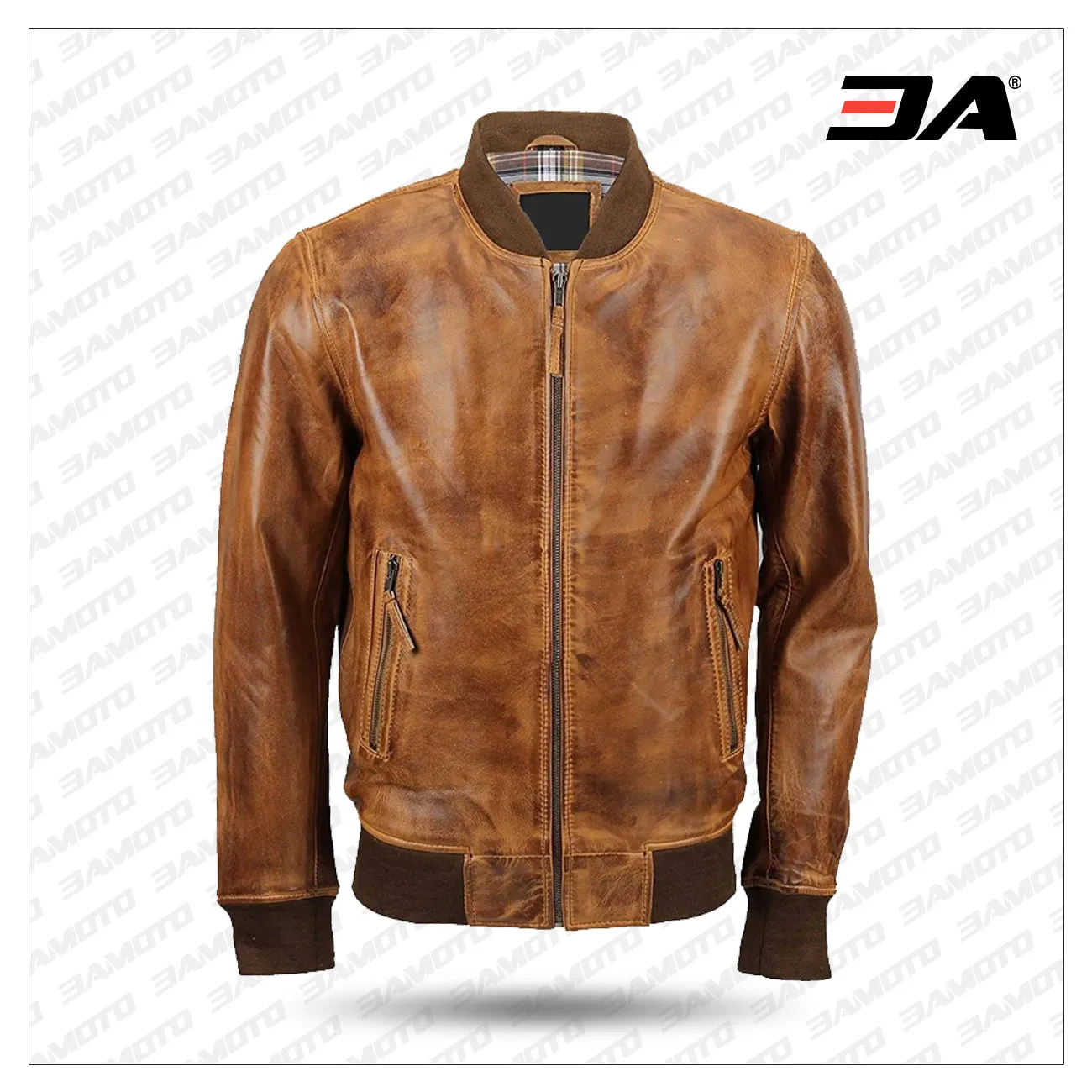 Men’s Bomber Lambskin Leather Jacket