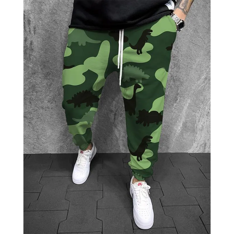 Men's Printed Elasticated Sweatpants 26319848YM