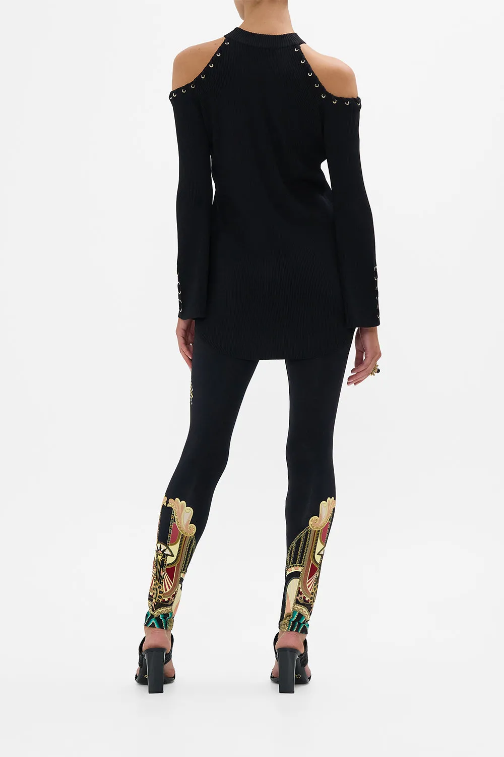 METAL HOTFIX EMBELLISHED LEGGINGS THEY CALLED HER NEFERTARI