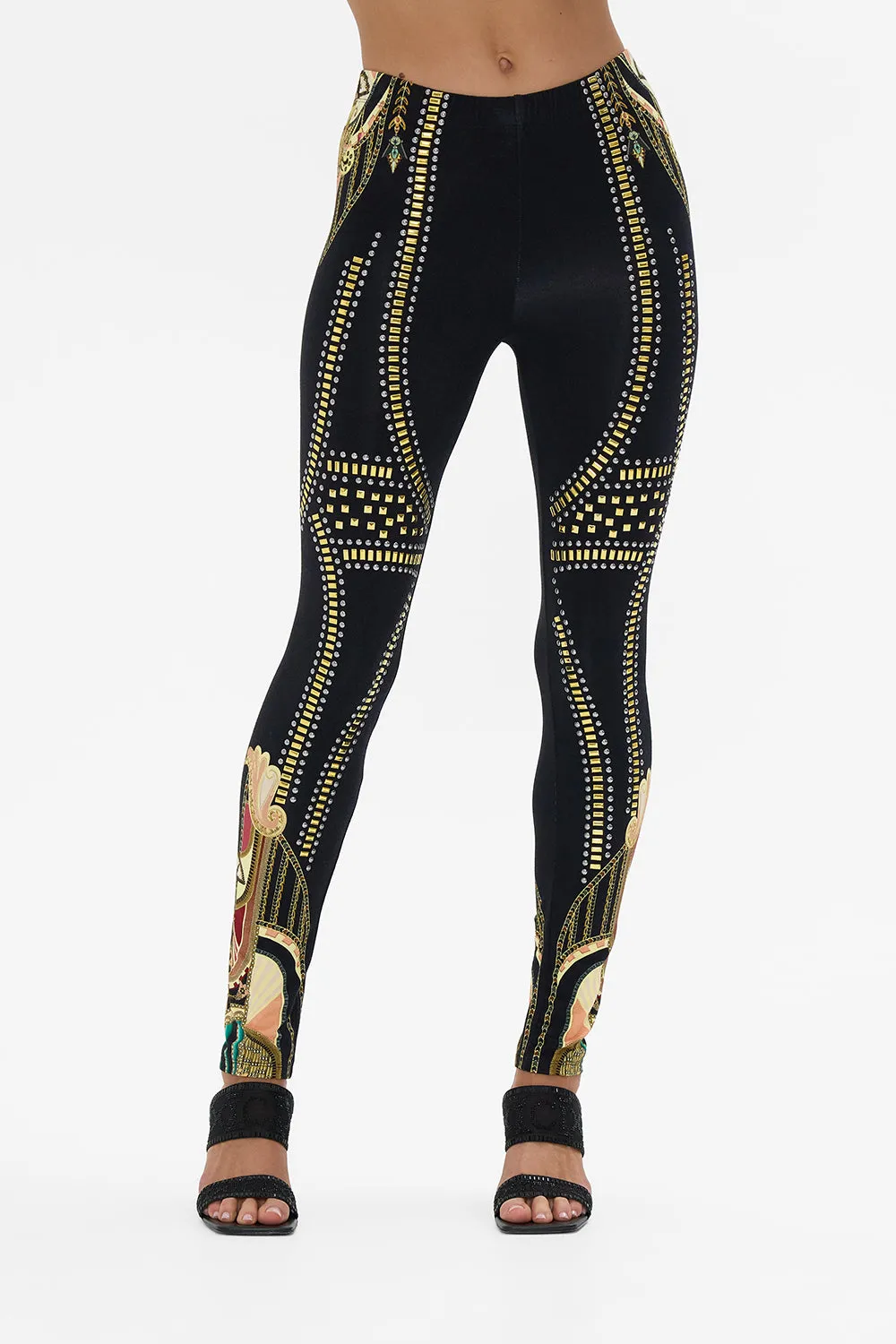 METAL HOTFIX EMBELLISHED LEGGINGS THEY CALLED HER NEFERTARI