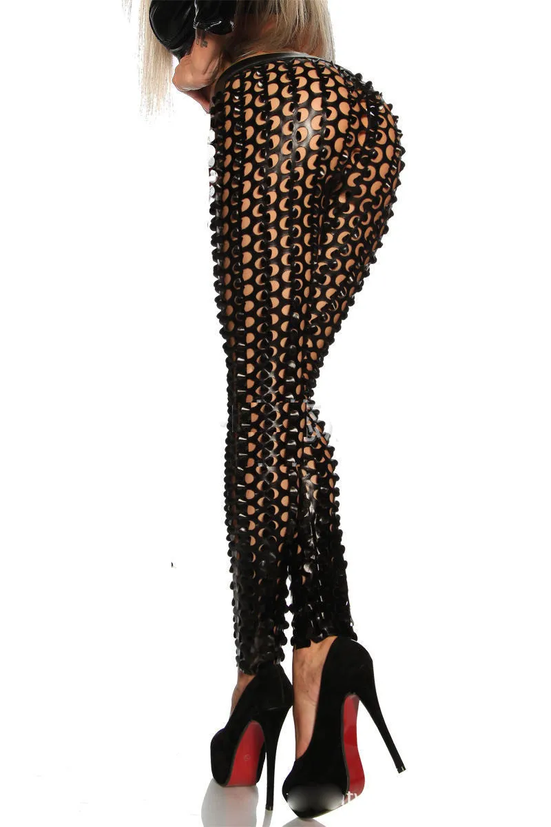 Metal studs punk fish scale bottoms