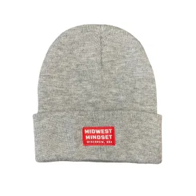 Midwest Mindset Knit Beanie - Heather Grey